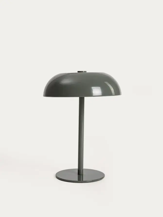 Lampka stołowa PIXEL metalowa zielona 15,5x15,5x20,5 cm