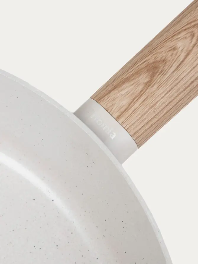 Patelnia LOREBURN z powłoką ceramiczną śmietankowa 28 cm