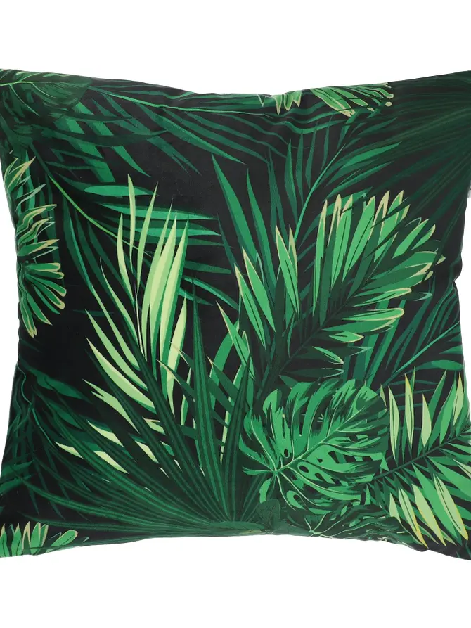 Poszewka w zielone liście BJUR 45x45 cm ALL 911235