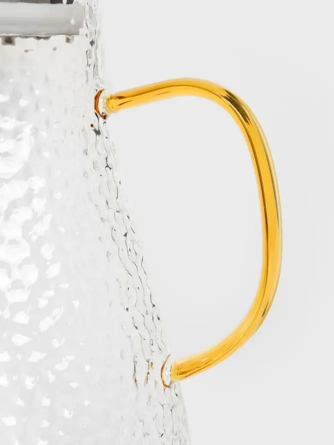 Dzbanek AMBER młotkowane szkło 1,5 l