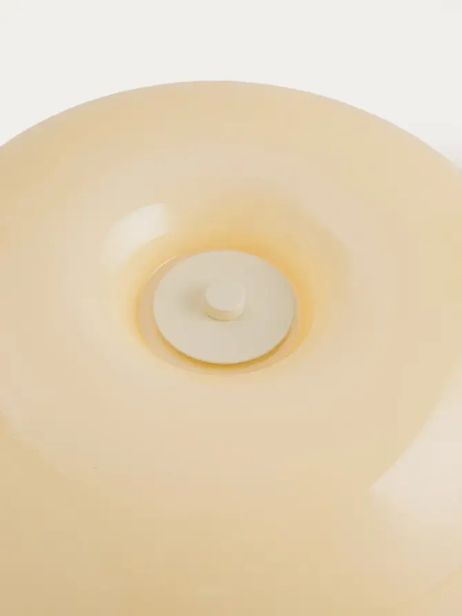Lampka stołowa CELESTE grzybek retro kremowy 25,5x25,5x25 cm