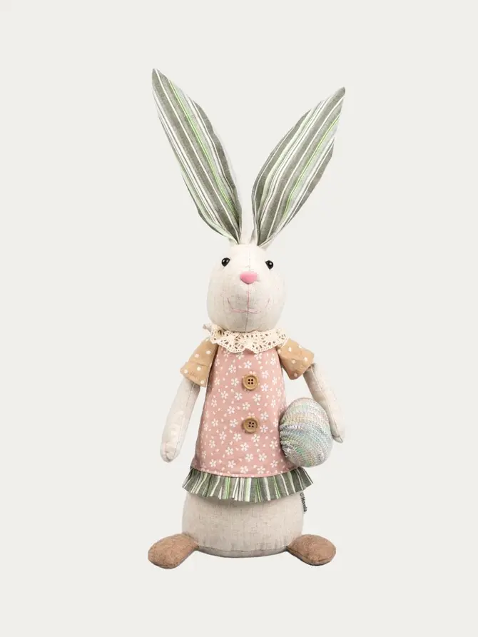 Skrzat CARROT stojący zając wielkanocny z jajkiem 55 cm