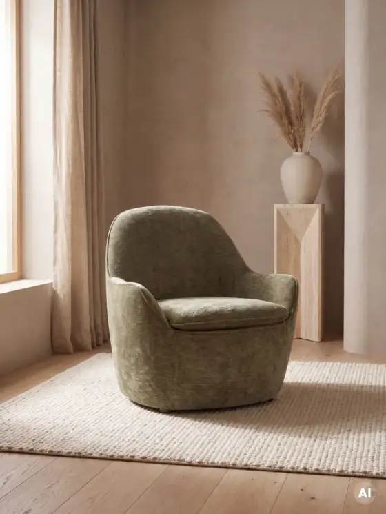 Fotel SOFIERO w tkaninie zielony 74,5x72,5x75,5 cm