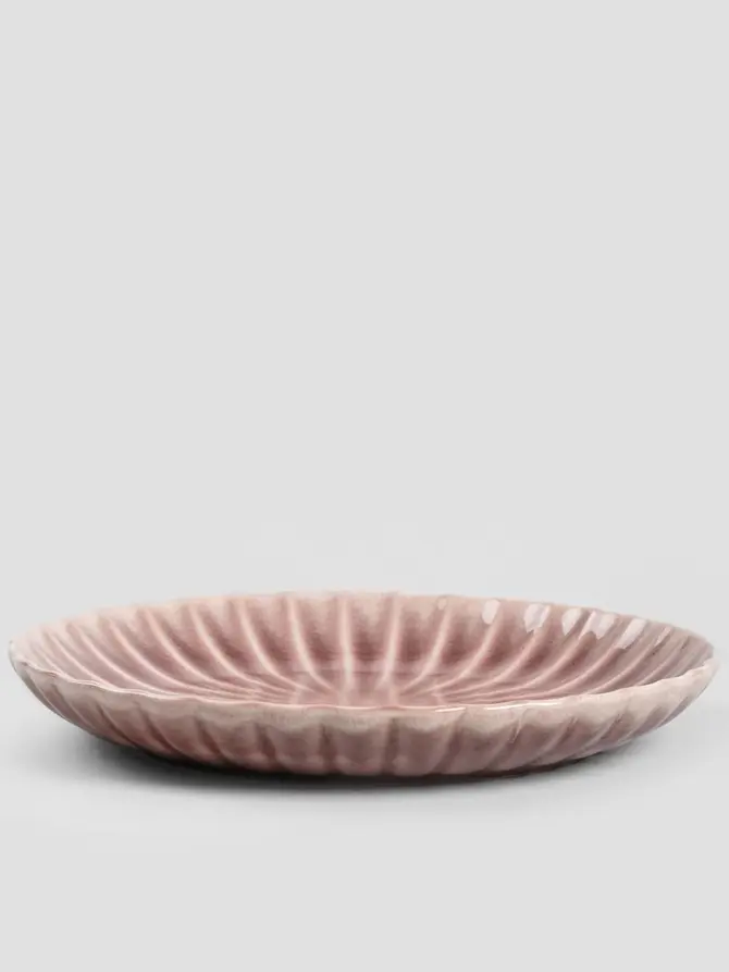 Talerz MELIDA obiadowy różowy 27 cm