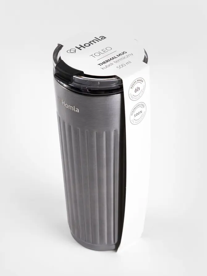 Kubek termiczny TOLEO srebrny 0,5 l
