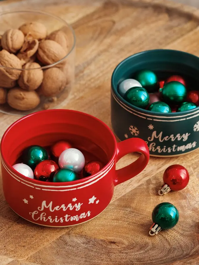 Kubek LAPOS czerwony Merry Christmas 0,6 l