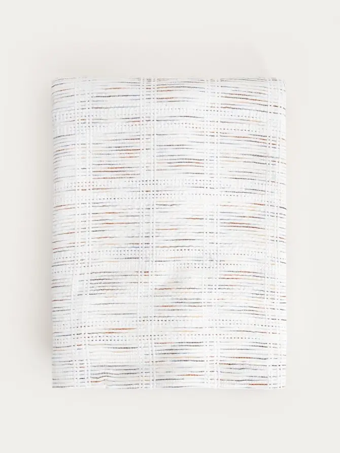 Zasłona SIERA z ozdobnym wielobarwnym strukturalnym wzorem 140X250 CM