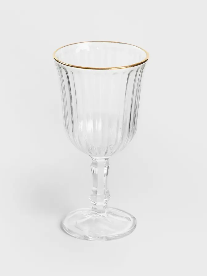 Kieliszek GLASSATO ze złotym rantem 0,18 L