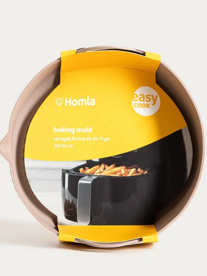 Forma EASY COOK do Air Fryer okrągła taupe 20x8cm