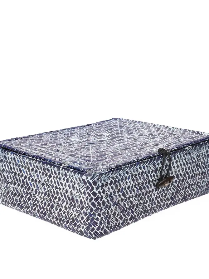 Szkatułka TALULAH granatowa 25x20x8 cm