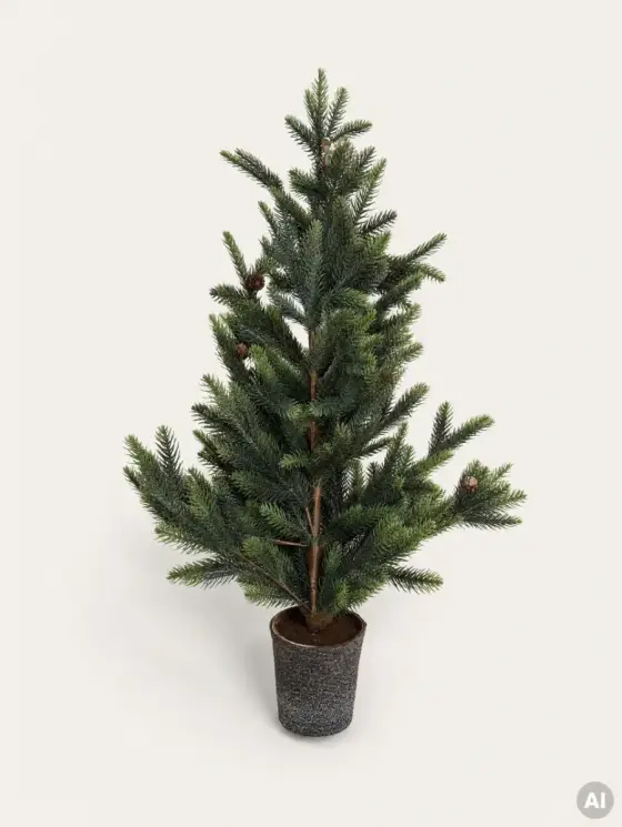 Choinka HONNA z szyszkami 90 cm