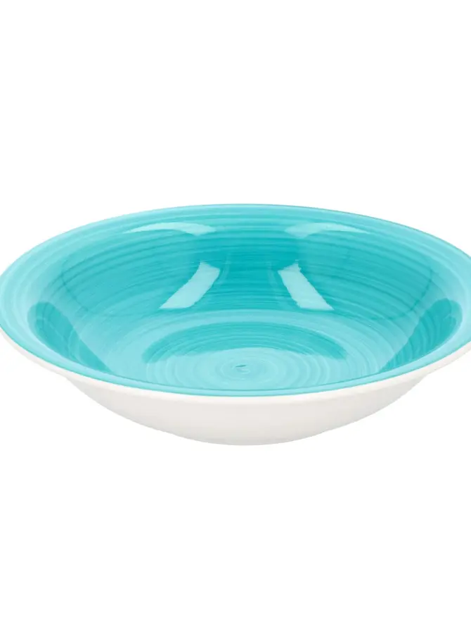 Talerz OBLAN głęboki turkusowy 21 cm