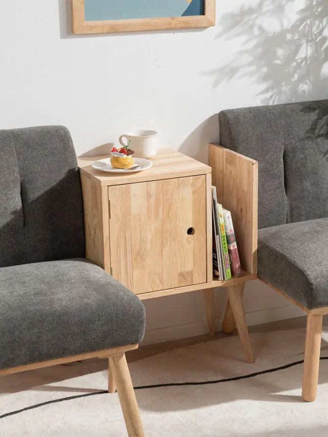 Szafka nocna SINAR naturalny 50x30x66,5 cm