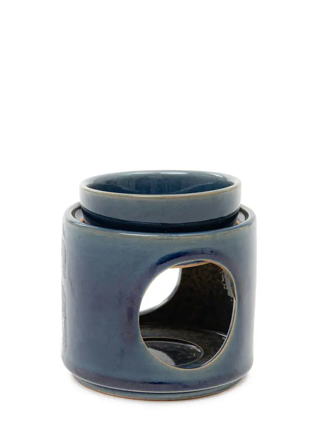 Kominek SOLETO ceramiczny granatowy 9,4x9,6 cm