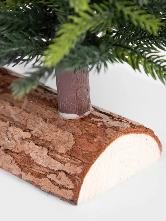 Choinka DULA podwójna na pieńku 27 cm