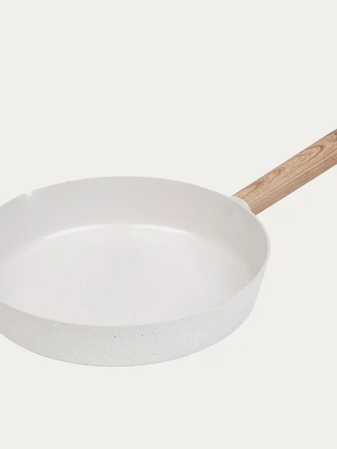 Patelnia LOREBURN z powłoką ceramiczną śmietankowa 28 cm
