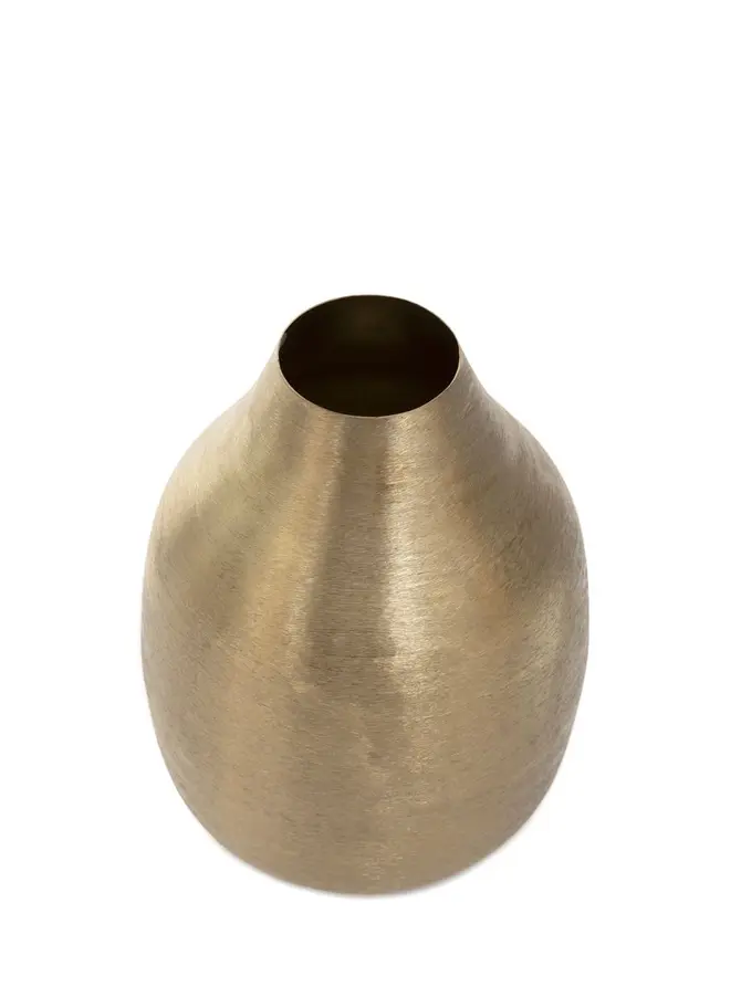 Wazon GIRONA metalowy złoty 15x15x21 cm