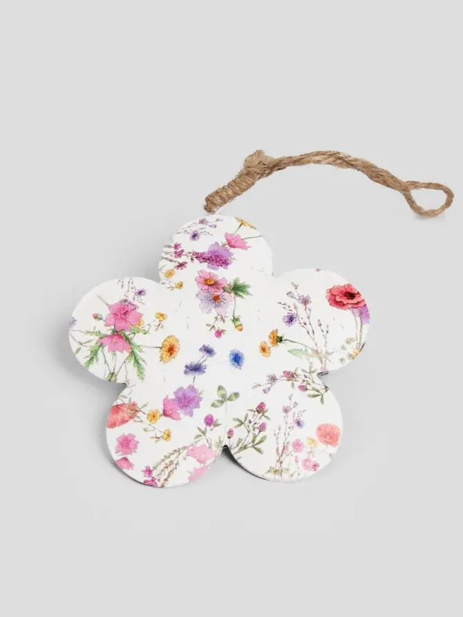 Zawieszka MEADOW FLOWERS wielkanocny metalowy kwiatek 10 cm