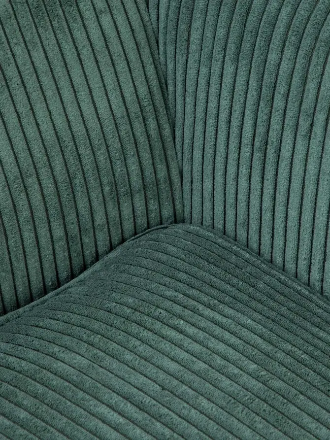 Fotel FOSSBY FASO sztruksowy zielony 86x85x108 cm