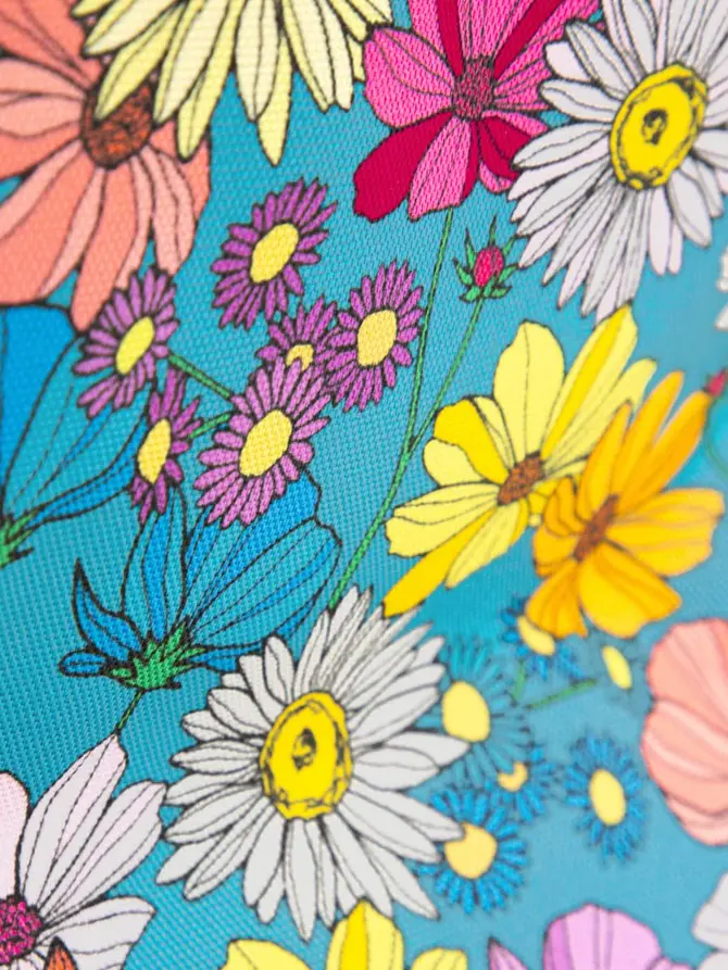Kosz termiczny FLORAL AURA w kwiaty 47x23x25 cm