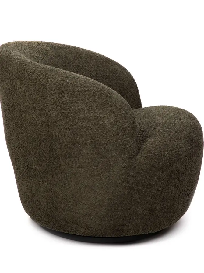 Fotel SVINGEN obrotowy oliwkowy 65.5x77x69cm