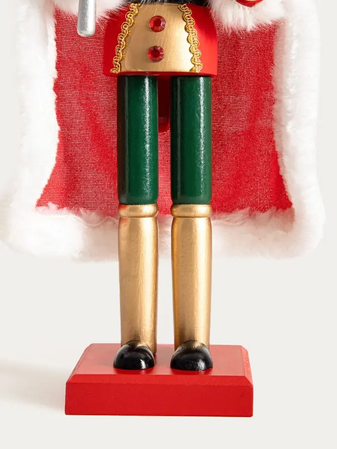 Figurka NUTCRACKER dziadek do orzechów król z mieczem 38 cm