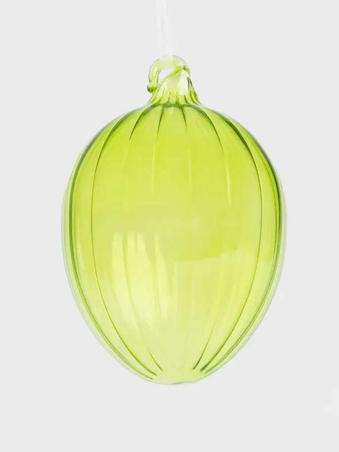 Zawieszka NEVES ryflowana zielona 23 cm