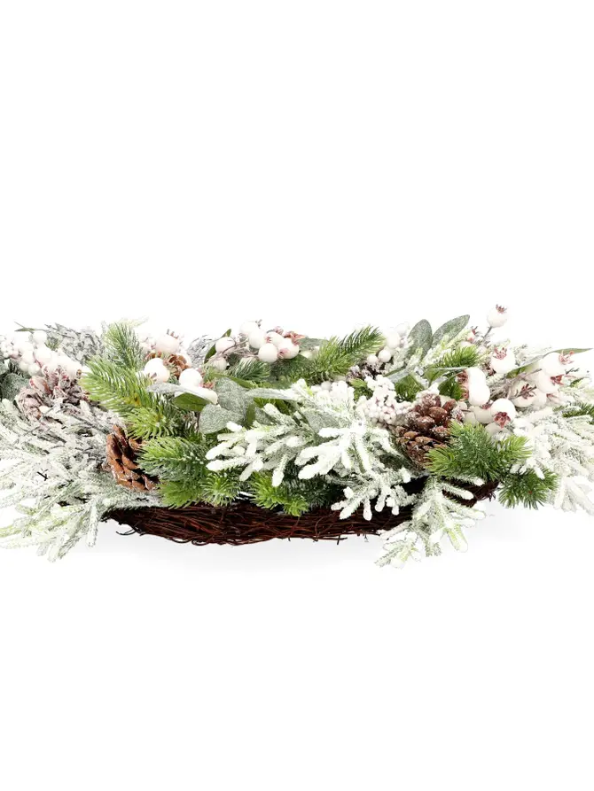 Wieniec FARILA biało-zielony 55 cm