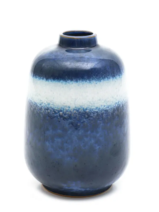 Wazon SOLETO ceramiczny granatowy 15,5x15,5x22 cm