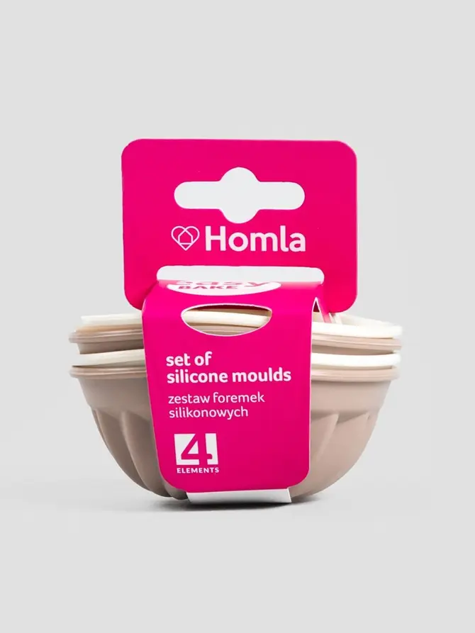Zestaw foremek EASY BAKE silikonowych okrągłych 4 szt.