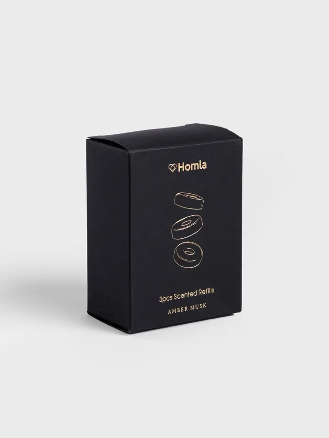 Uzupełnienie do zestawu zapachowego SLEEK LEATHER Amber Musk 3 szt.