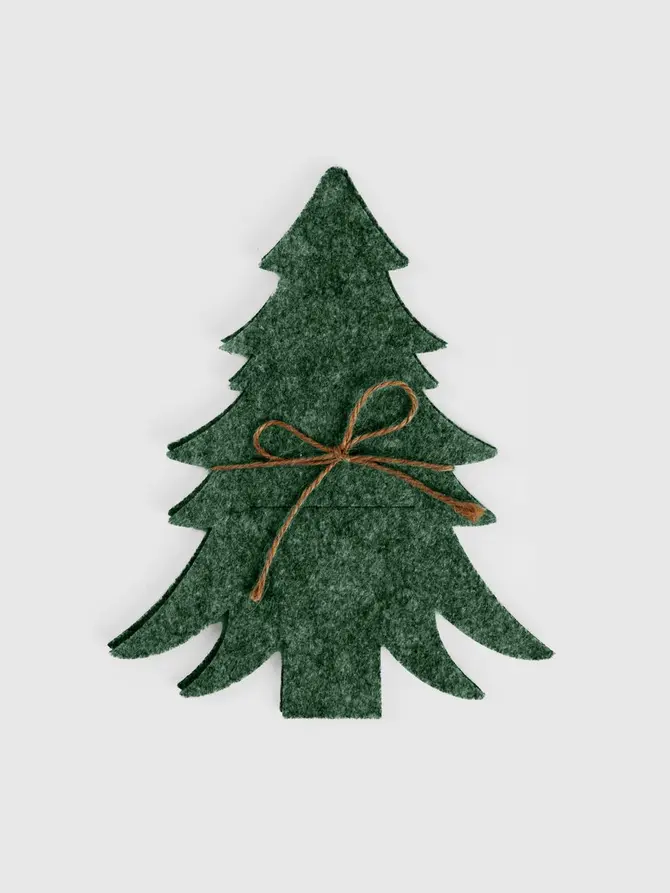 Etui LORRE na sztućce zielone 2 szt. 23 cm