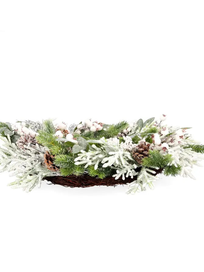 Wieniec FARILA biało-zielony 55 cm