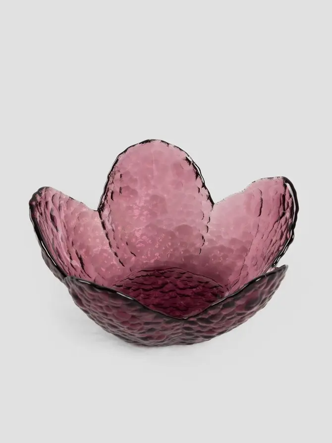 Miseczka LONNY w kształcie kwiatka różowa M 12x6 cm