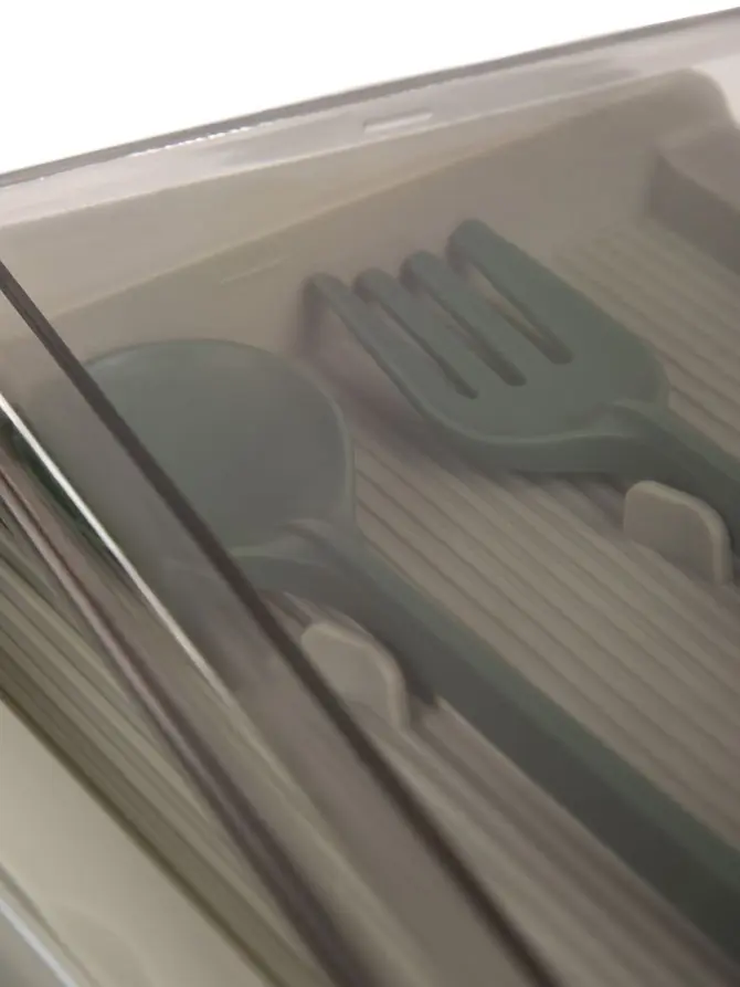Lunchbox BOXIE ze sztućcami zielony 0.54