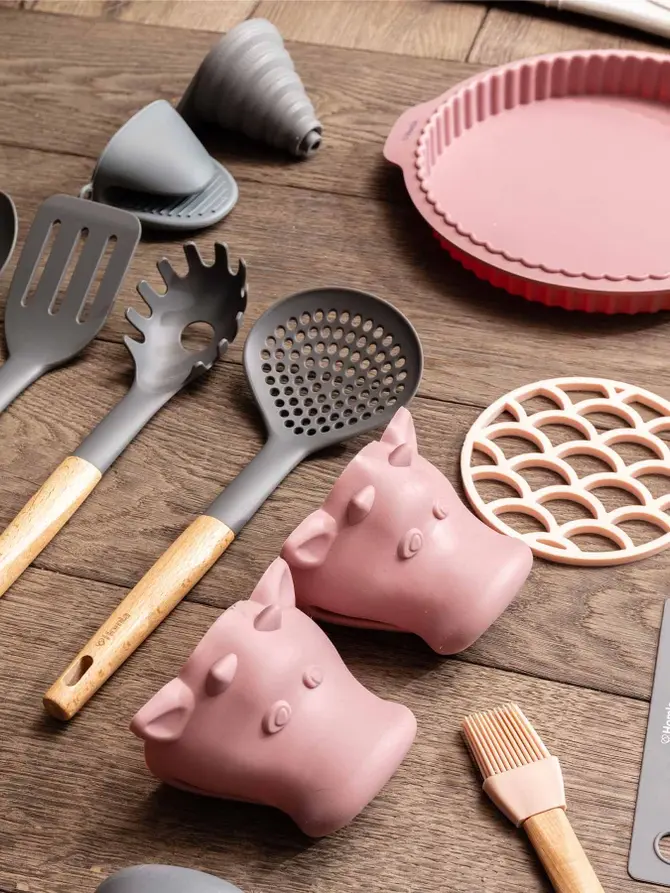 Lejek EASY COOK silikonowy szary 11 cm