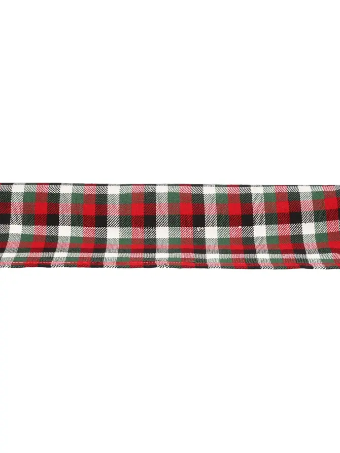 Bieżnik PAIMO w kratę czerwony 40x160 cm