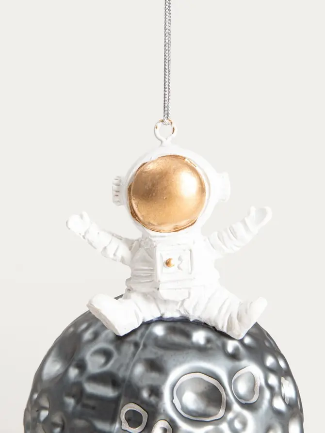Bombka GLASSO kosmonauta na księżycu 11 cm