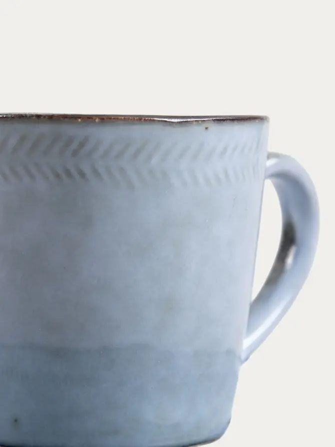Filiżanka ze spodkiem BLUEJEANS niebieska 0,2 l