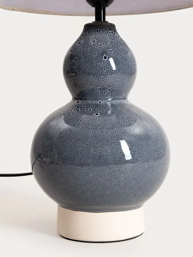 Lampa stołowa GURI ceramiczna 28x28x47 cm