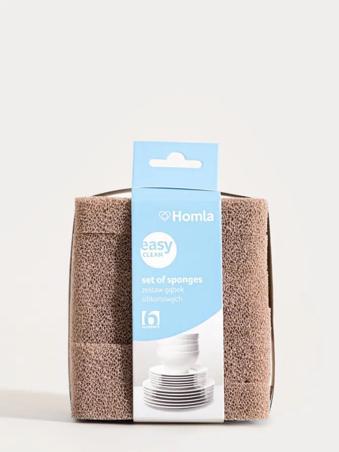 Zestaw gąbek EASY CLEAN kuchennych 6 el