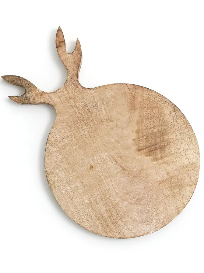 Deska RENNA okrągła z rogami 39,5x27,5cm