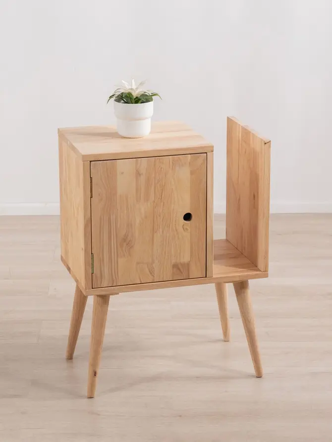 Szafka nocna SINAR naturalny 50x30x66,5 cm