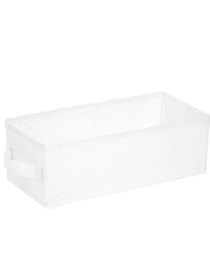 Organizer do szafy DELANEY bez przegródek biały 36x17x12 cm