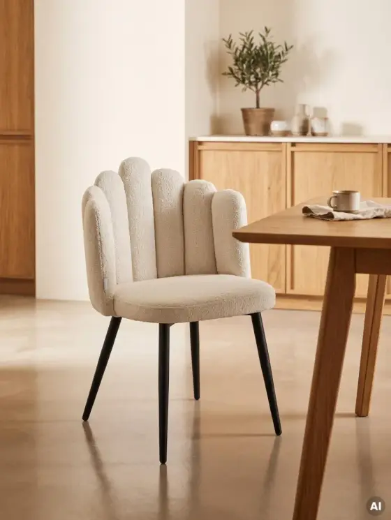 Krzesło LUXE Ecru 56x55x86 cm