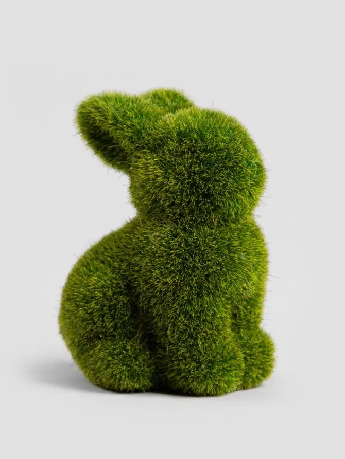Figurka POLY mini królik zielony ceramiczny 5x4x7 cm