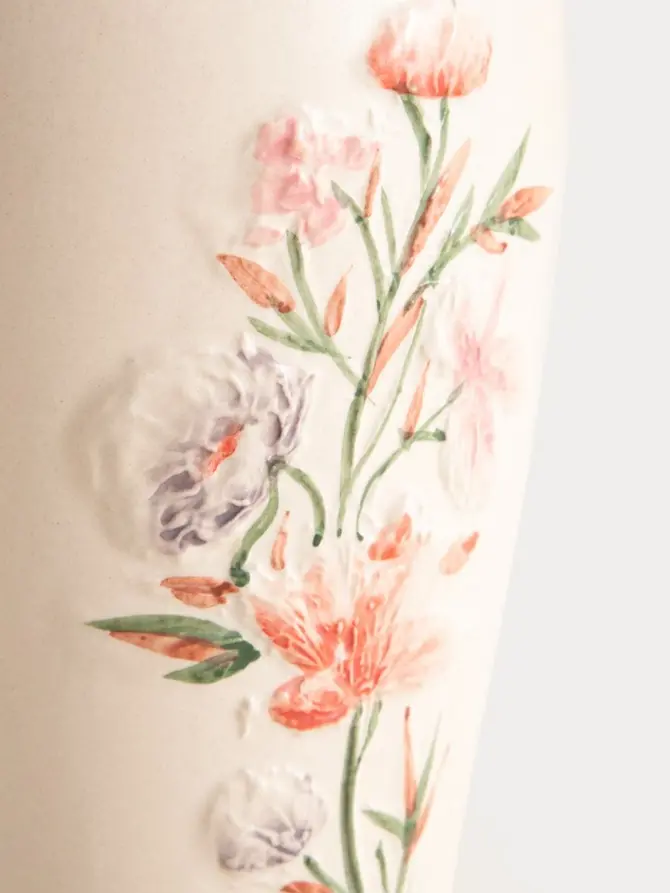 Lampa stołowa PLAFO ceramiczna 28x28x47 cm