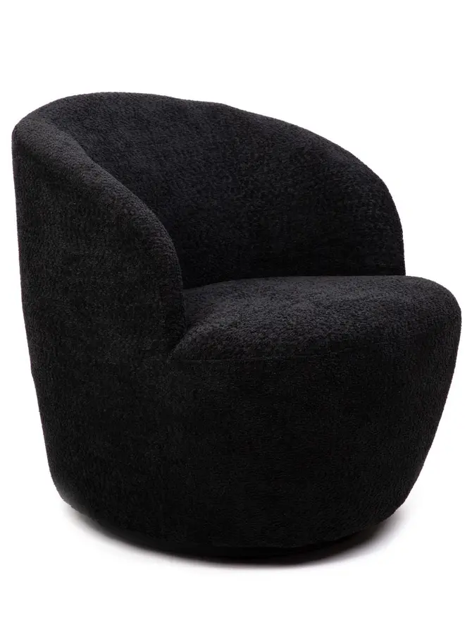 Fotel SVINGEN obrotowy czarny 65.5x77x69cm