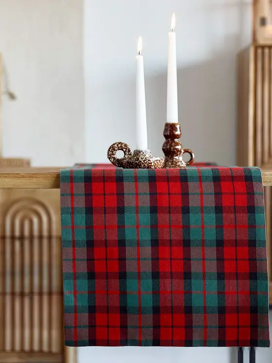 Bieżnik TARTAN w kratę 40x160 cm