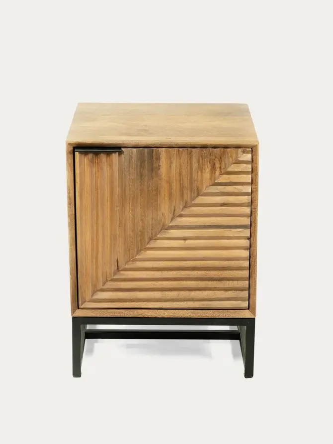 Szafka nocna DELHI lite drewno mango 43x40x58 cm